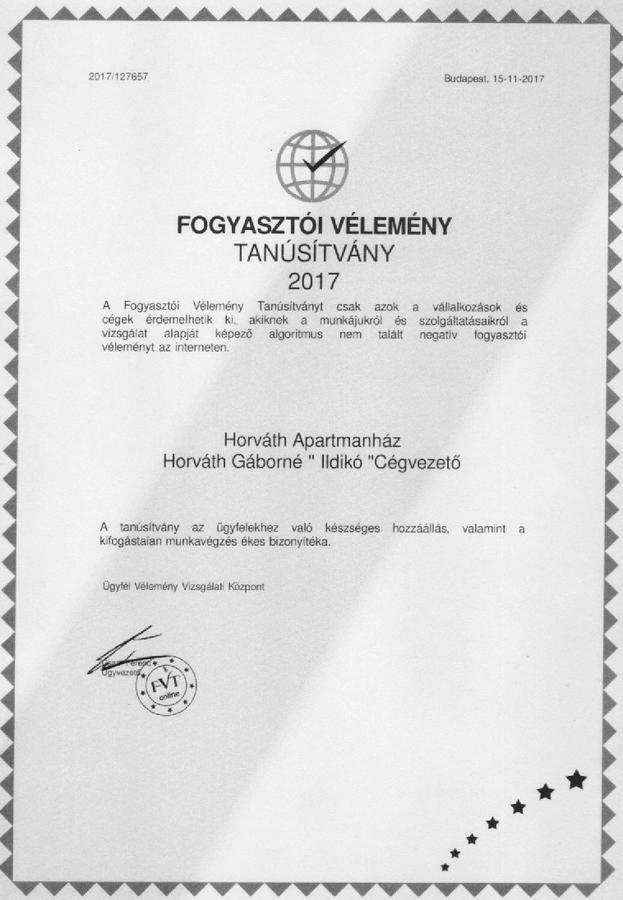 Horvath Apartmanhaz 캐스포바 외부 사진